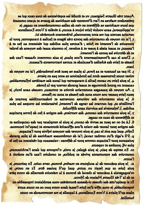 Lettre de léonard