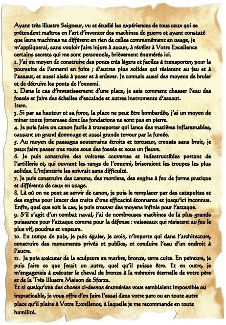 Lettre traduite