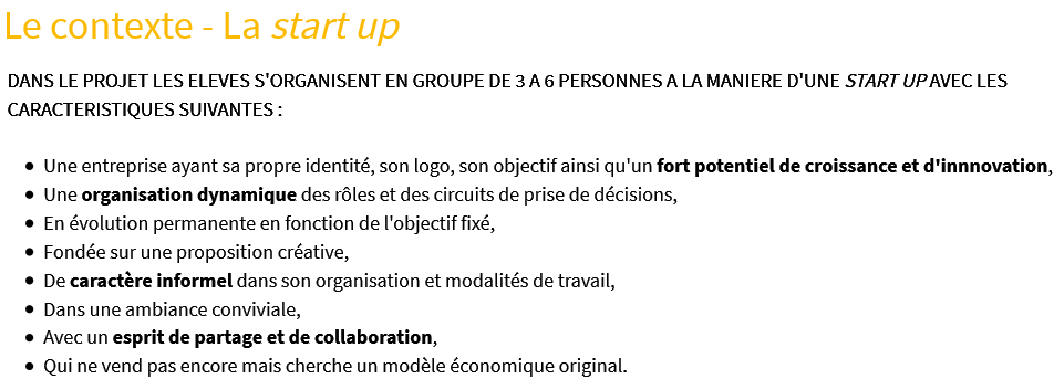 La start-up